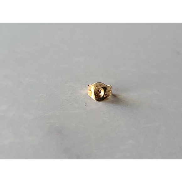 10K Gold Marquise Cut Lolite And Cubic Zirconia Accent Stud Post Earrings - Picture 8 of 10